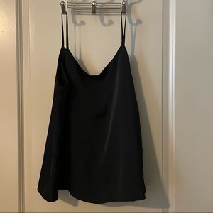 Black Triacetate Tank Top Size M